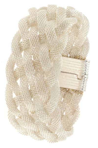 Braided mesh bracelet