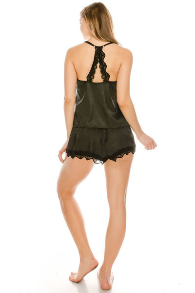 Satin Pj Short Set