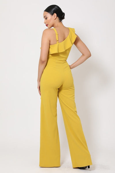 Alexandrina mustard jumpsuit