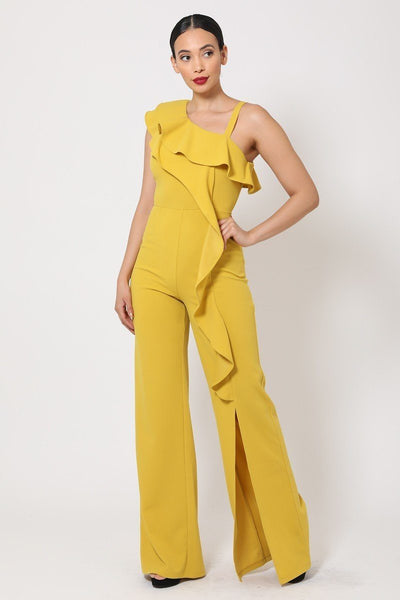 Alexandrina mustard jumpsuit