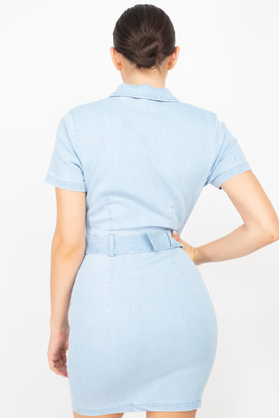 Belkis Denim Dress
